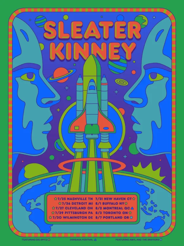 164 Sleater Kinney Tour Poster